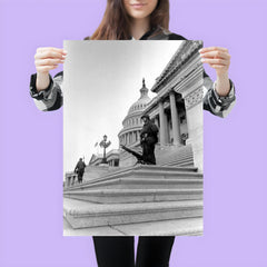Soldier at U.S. Capitol During Martin Luther King Jr. Assassination Riots, April 1968 poster 3