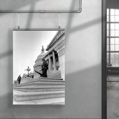 Soldier at U.S. Capitol During Martin Luther King Jr. Assassination Riots, April 1968 poster 4