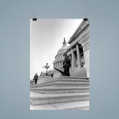 Soldier at U.S. Capitol During Martin Luther King Jr. Assassination Riots, April 1968 poster 9