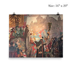 Solemn Entry of Emperor Sigismond into Strasbourg by Léo Schnug, 1414 poster 2