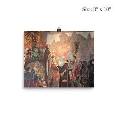 Solemn Entry of Emperor Sigismond into Strasbourg by Léo Schnug, 1414 poster 4