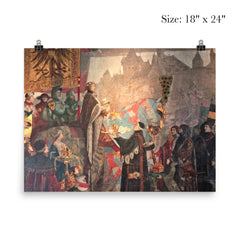 Solemn Entry of Emperor Sigismond into Strasbourg by Léo Schnug, 1414 poster 5