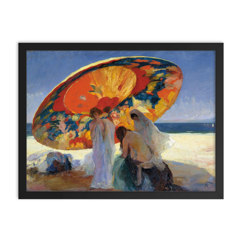 Sombras Reflejadas by Lluís Masriera Rosés, 1920 framed print on a plain backdrop in size 18