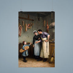 Something for the Cat by Adolf von Becker poster 9