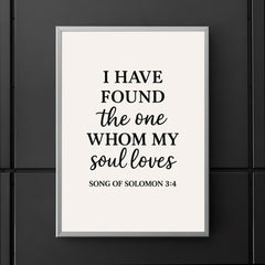 Song of Solomon 34 I have found the one whom my soul loves poster 5