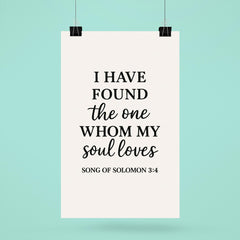 Song of Solomon 34 I have found the one whom my soul loves poster 6