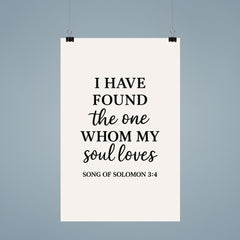 Song of Solomon 34 I have found the one whom my soul loves poster 9