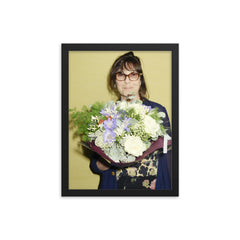Sophie Calle framed print on a plain backdrop in size 12"x16".