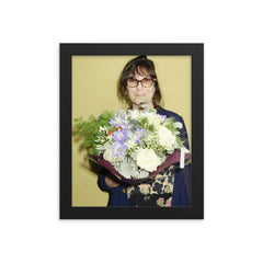 Sophie Calle framed print on a plain backdrop in size 8"x10".