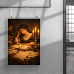 Sophie Germain by candlelit number theory pages poster 4