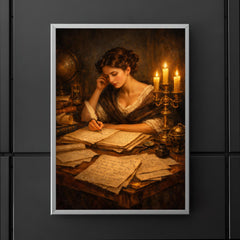 Sophie Germain by candlelit number theory pages poster 5