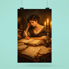 Sophie Germain by candlelit number theory pages poster 6