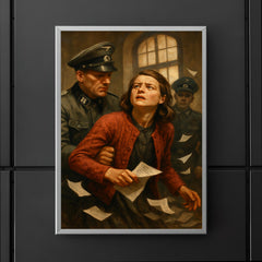 Sophie Scholl leaflet arrest moment poster 5