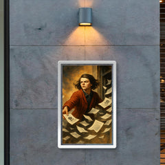 Sophie Scholl scattering White Rose leaflets poster 2