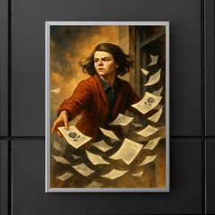 Sophie Scholl scattering White Rose leaflets poster 5