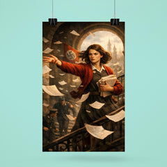 Sophie Scholl scattering White Rose leaflets poster 6