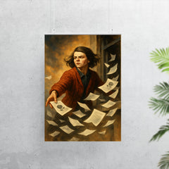 Sophie Scholl scattering White Rose leaflets poster 7