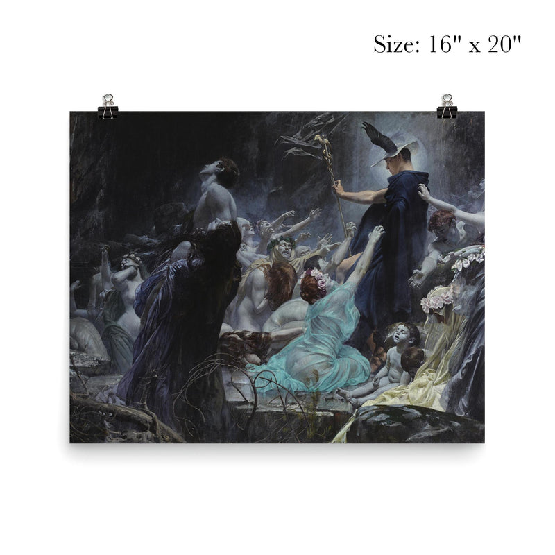 Souls on the Banks of the Acheron by Adolf Hirémy-Hirschl poster 2