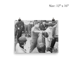 South Korean Soldier Cutting Hair During 1970s Crackdown poster 3