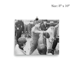 South Korean Soldier Cutting Hair During 1970s Crackdown poster 4