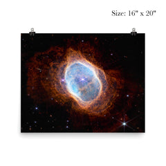 Southern Ring Nebula  JWST 2022 poster 2