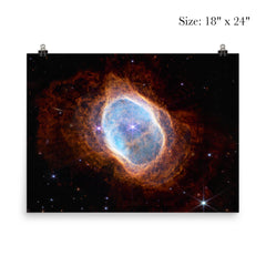 Southern Ring Nebula  JWST 2022 poster 5