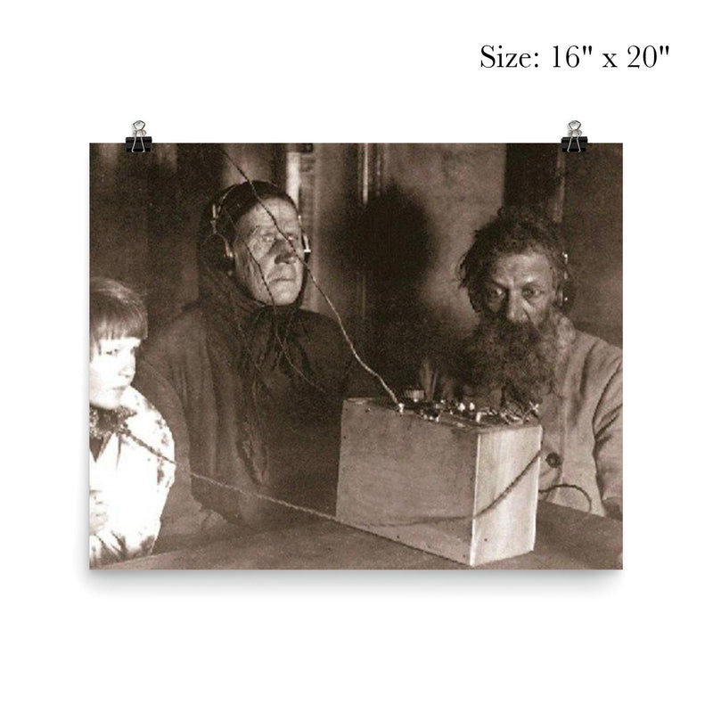 Soviet Peasants Listening to the Radio for the First Time, 1928 poster 2