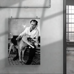 Soviet Scientist Vladimir Demikhov with 2-Headed Dog, 1959 poster 4
