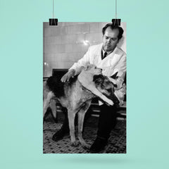 Soviet Scientist Vladimir Demikhov with 2-Headed Dog, 1959 poster 6