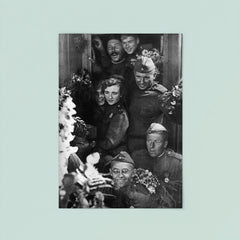 Soviet Soldiers Celebrate Returning Home Alive, 1945 poster 8