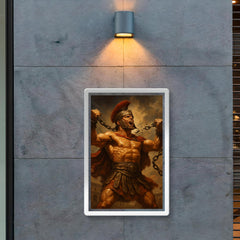 Spartacus breaking Roman chains poster 2