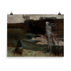 Spectre of Death by Kazimierz Stabrowski poster on a plain backdrop in size 8"x10".