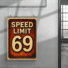 Speed limit 69 poster 4