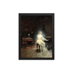 Spirit by George Roux, 1885 framed print on a plain backdrop in size 12"x16".