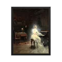 Spirit by George Roux, 1885 framed print on a plain backdrop in size 16"x20".