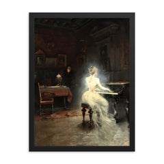 Spirit by George Roux, 1885 framed print on a plain backdrop in size 18"x24".