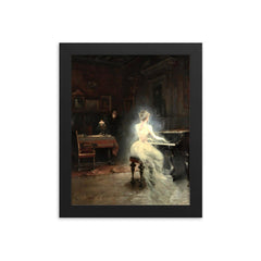 Spirit by George Roux, 1885 framed print on a plain backdrop in size 8"x10".