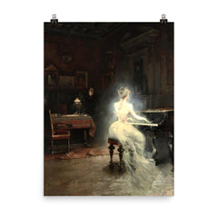 Spirit by George Roux, 1885 poster on a plain backdrop in size 8"x10".
