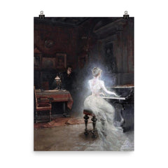 Spirit by Georges Roux, 1885 poster on a plain backdrop in size 8"x10".