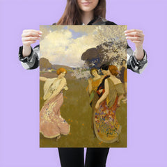 Spring Dance by Arthur F. Mathews, 1917 poster 3