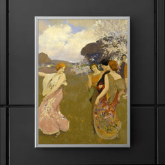 Spring Dance by Arthur F. Mathews, 1917 poster 5