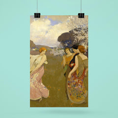 Spring Dance by Arthur F. Mathews, 1917 poster 6