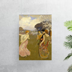 Spring Dance by Arthur F. Mathews, 1917 poster 7