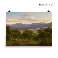 Spring in the Valley of the Mitta Mitta with Bogong Ranges by Eugene von Guerard poster 5