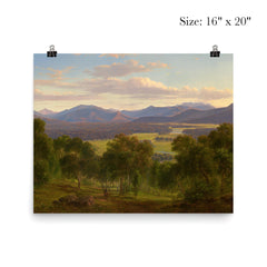 Spring in the Valley of the Mitta Mitta with the Bogong Ranges by Eugene von Guerard, 1863 poster 2