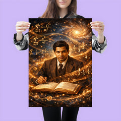 Srinivasa Ramanujan among infinite series poster 3