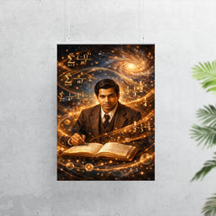 Srinivasa Ramanujan among infinite series poster 7