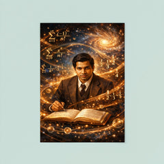 Srinivasa Ramanujan among infinite series poster 8