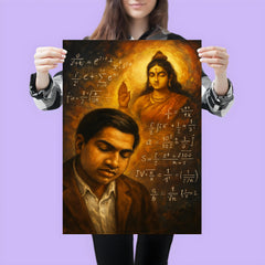 Srinivasa Ramanujan dream of Namagiri equations poster 3