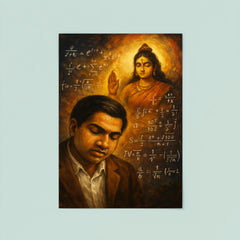 Srinivasa Ramanujan dream of Namagiri equations poster 8